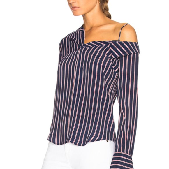 NICHOLAS slip Shoulder Top Blouse - Picture 2 of 7